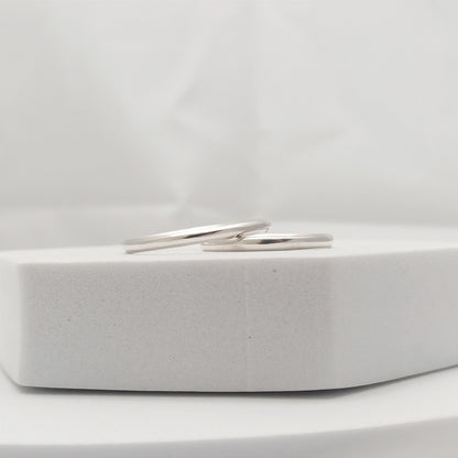 Par de Argollas Lisas 2mm