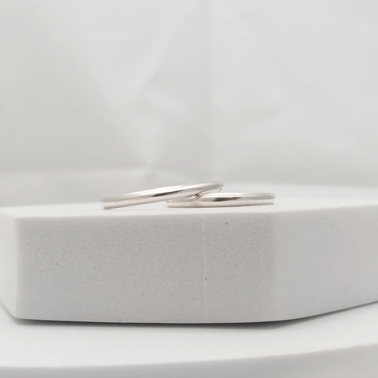 Par de Argollas Lisas 2mm