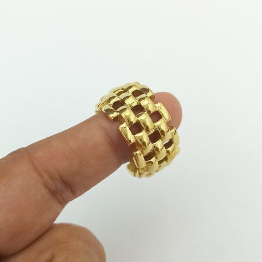 J13002 - Anillo Cubano 5 Lineas