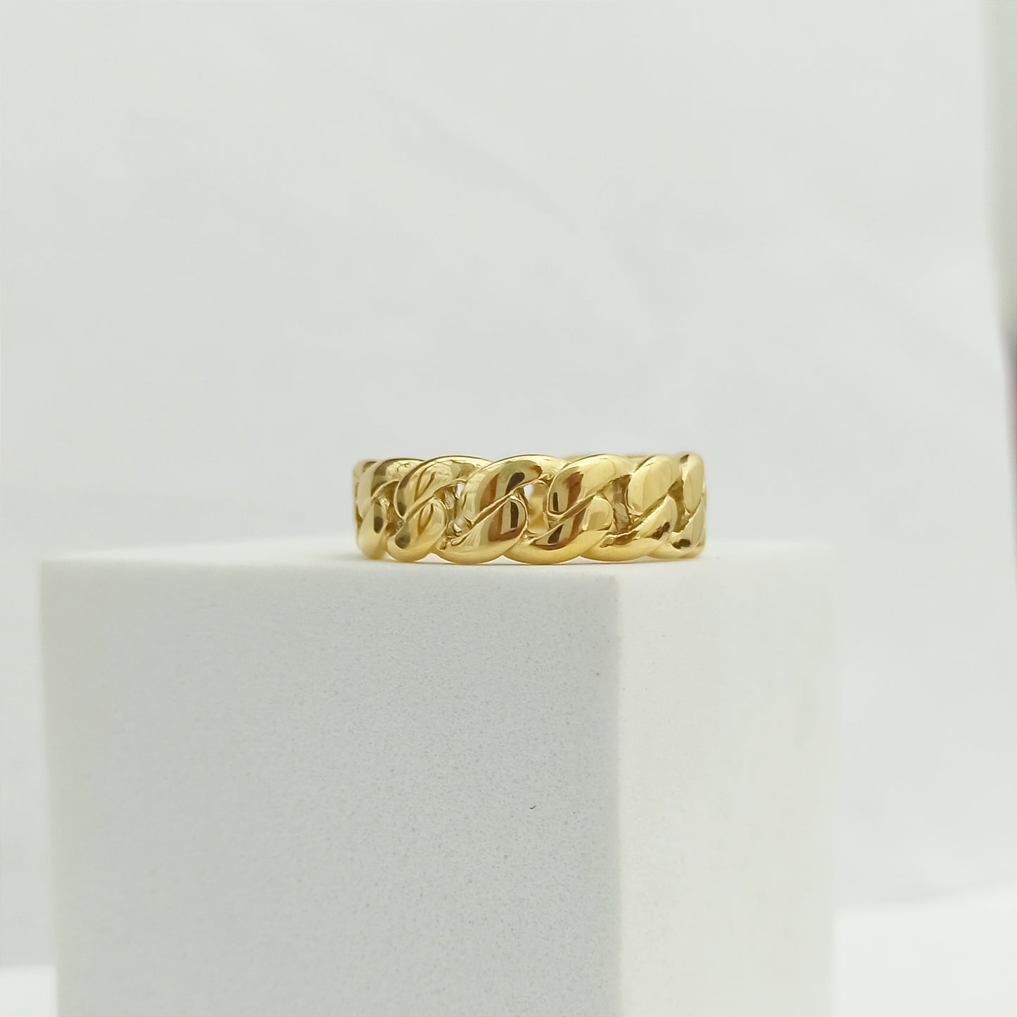 J13001 - Anillo Cubano Link 7mm