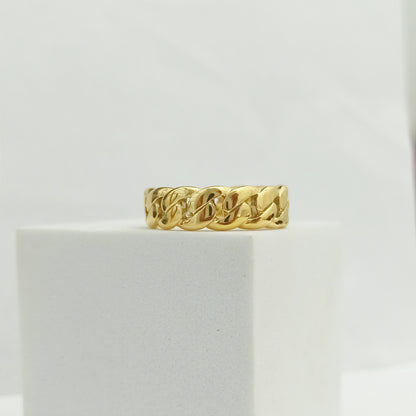 J13001 - Anillo Cubano Link 7mm