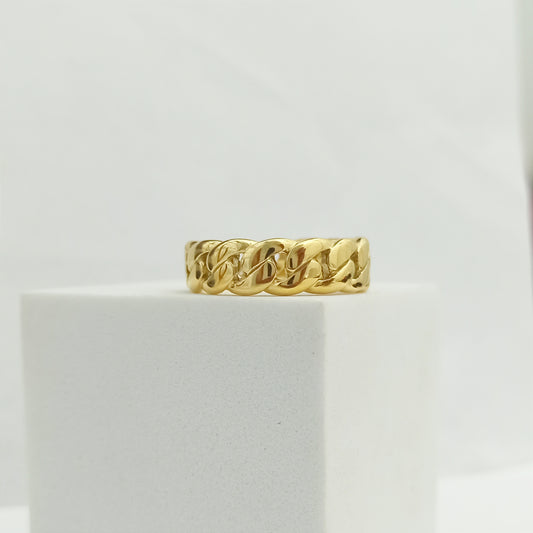 J13001 - Anillo Cubano Link 7mm