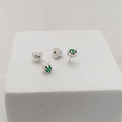 JP34276 - Topito Corona con Circon Verde